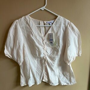 Sam Edelman Cream Puff Sleeve Blouse